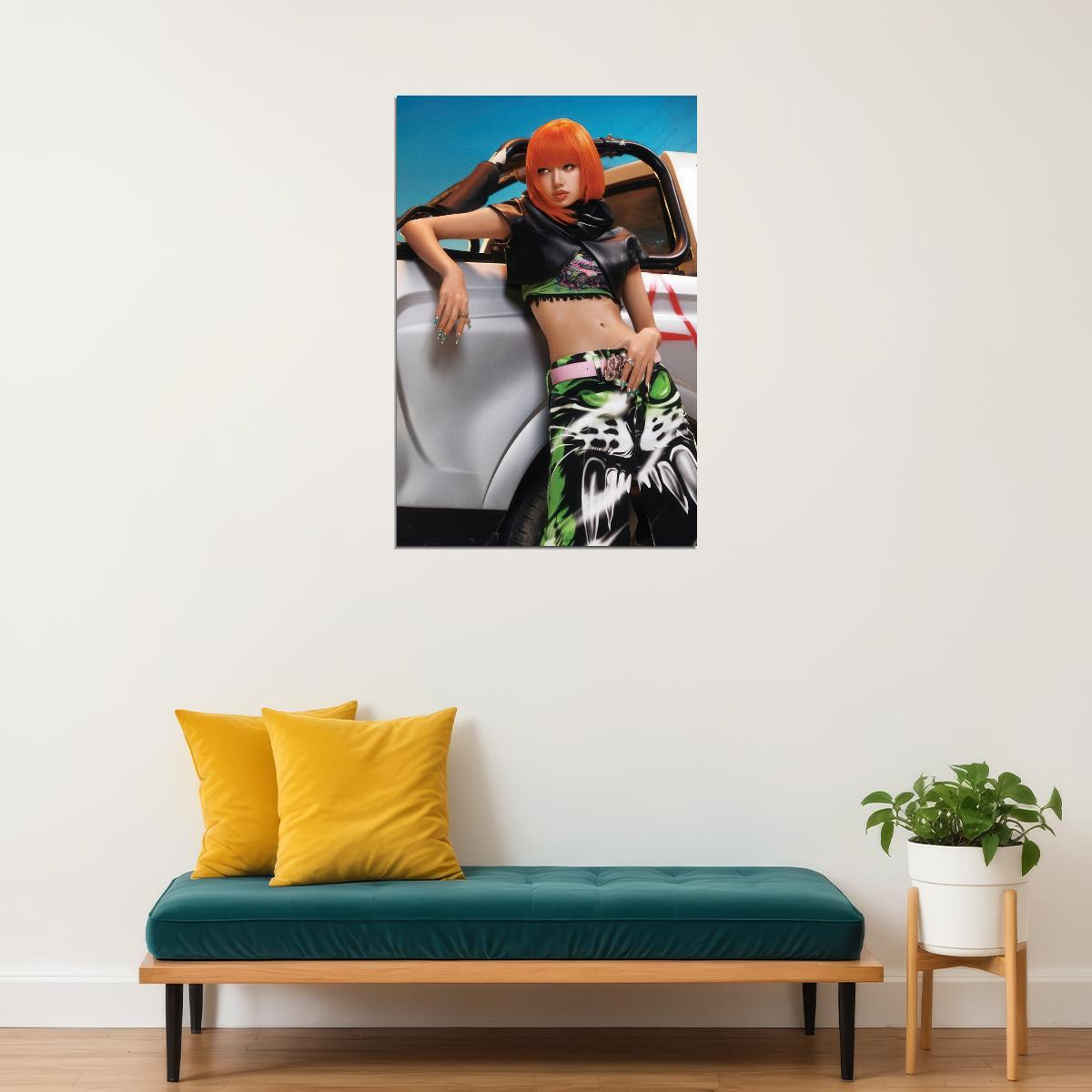 Blackpink Lisa Alter Ego Album Poster Concept Photo Print K-Pop Home Decor For Living Room Aesthetic Kpop Female Girl Group