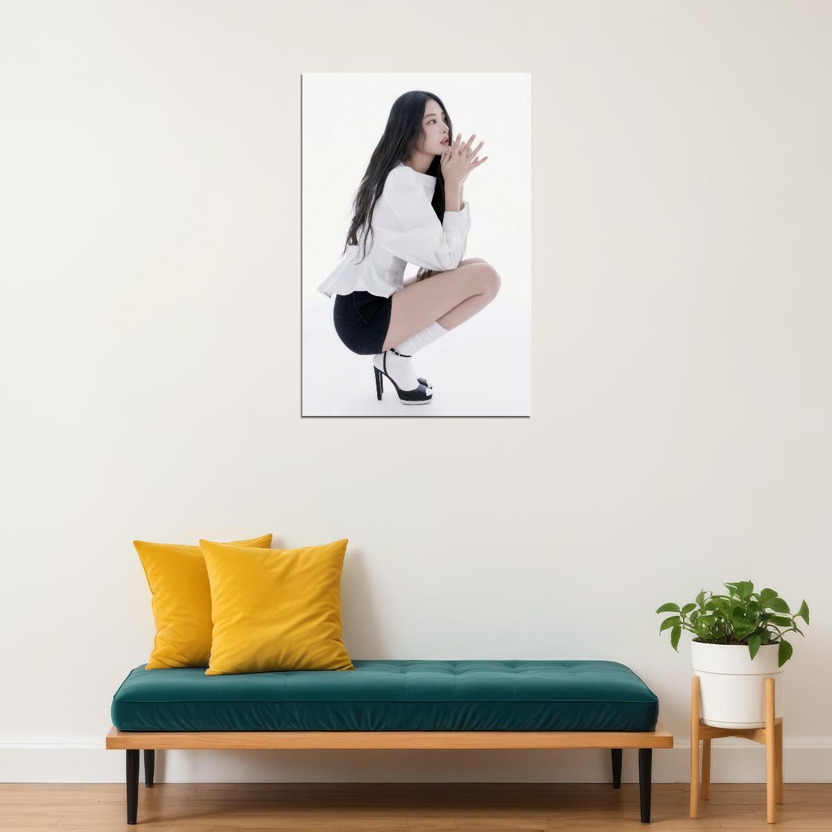 Meovv Poster Fashion Group Photo Print K-Pop Home Decor For Living Room Aesthetic Kpop Female Girl Group