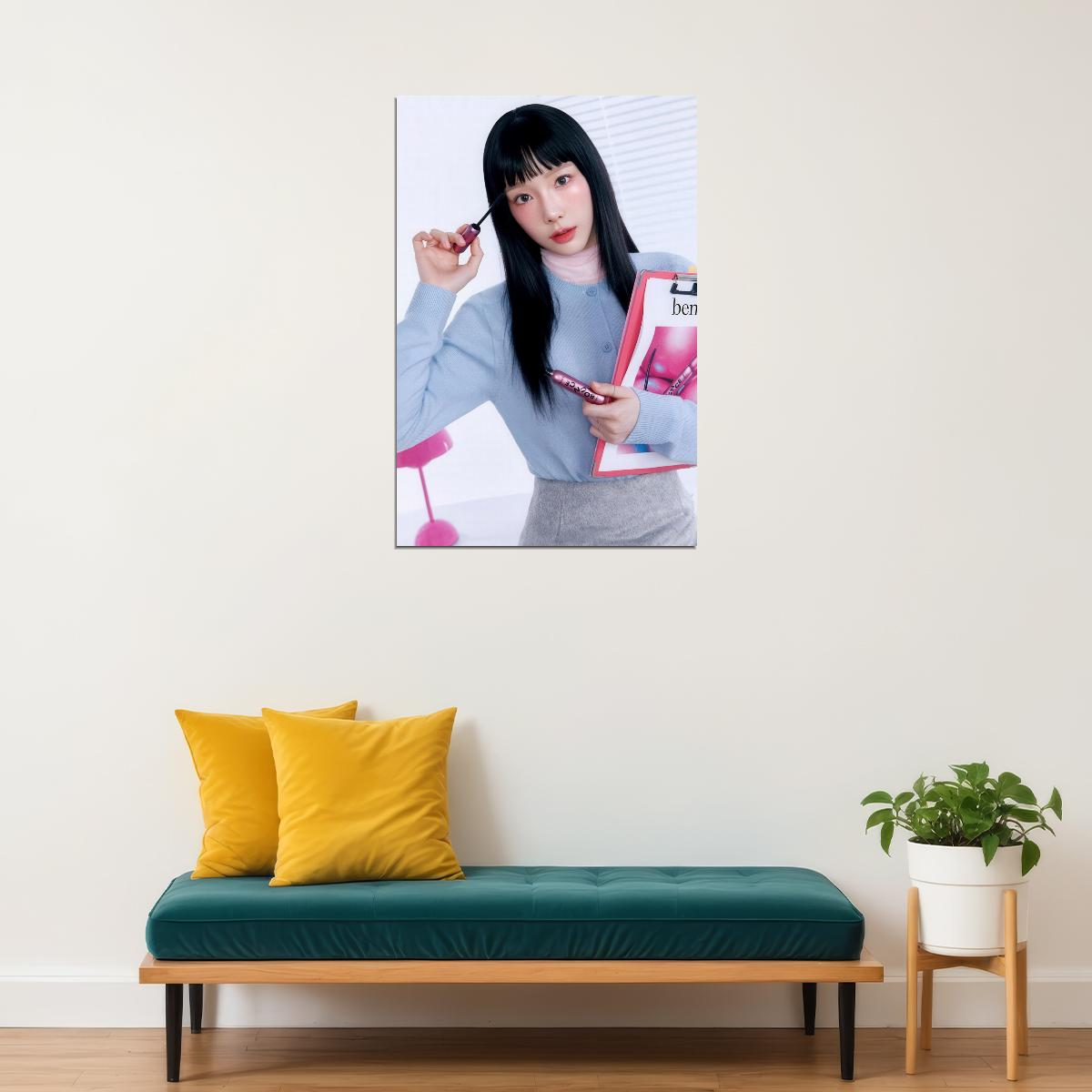 Taeyeon Poster Girls Generation Snsd Fashion Photo Print K-Pop Home Decor For Living Room Aesthetic Kpop Female Girl Group - xonomax