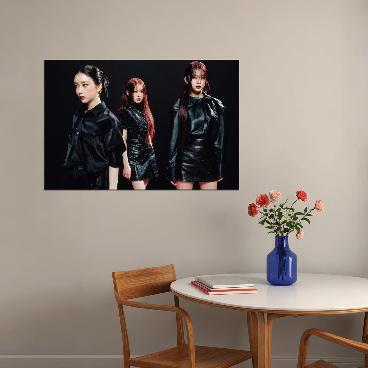 Stayc Sumin Isa Sieun Poster Fashion Photo Print K-Pop Home Decor For Living Room Aesthetic Kpop Female Girl Group - xonomax