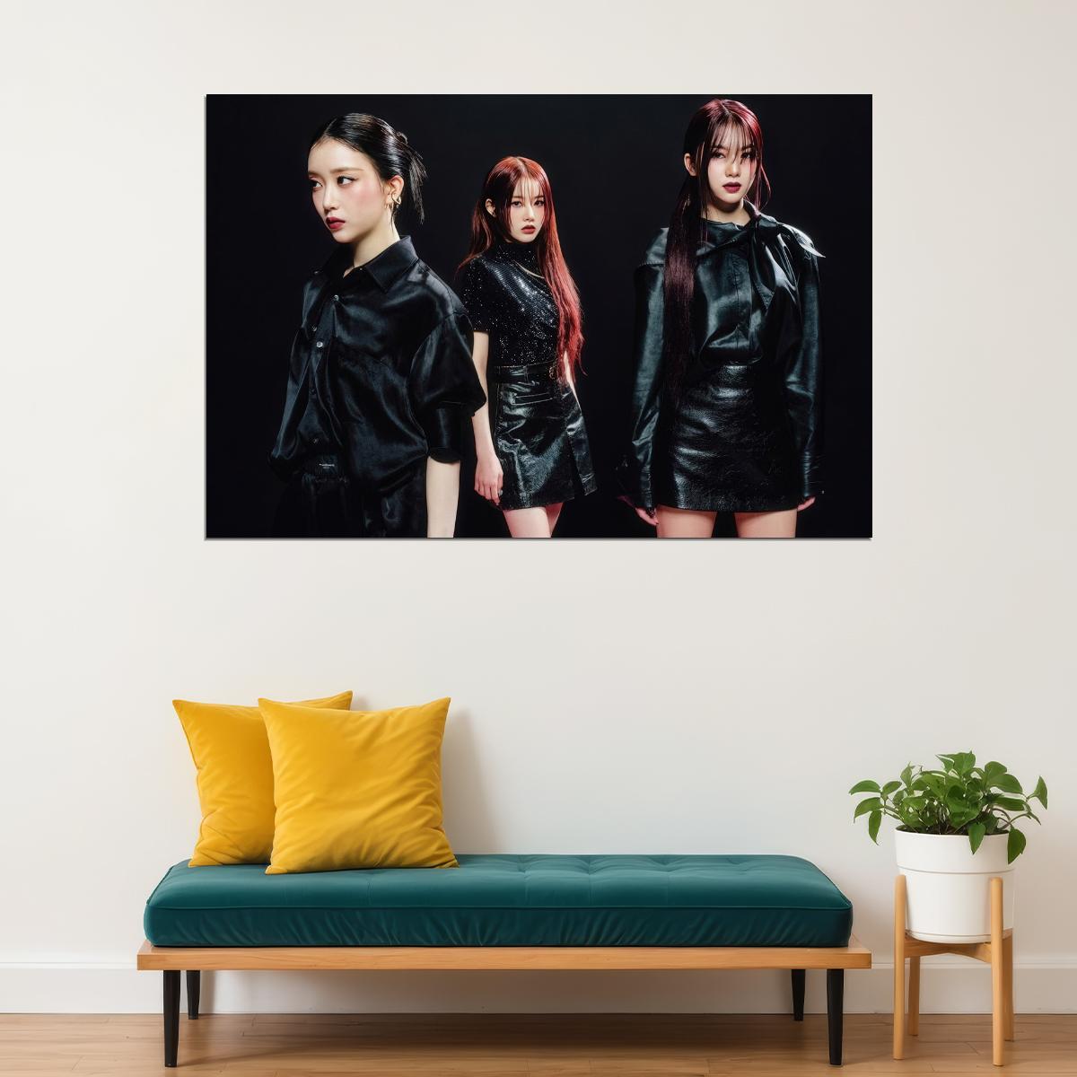 Stayc Sumin Isa Sieun Poster Fashion Photo Print K-Pop Home Decor For Living Room Aesthetic Kpop Female Girl Group - xonomax