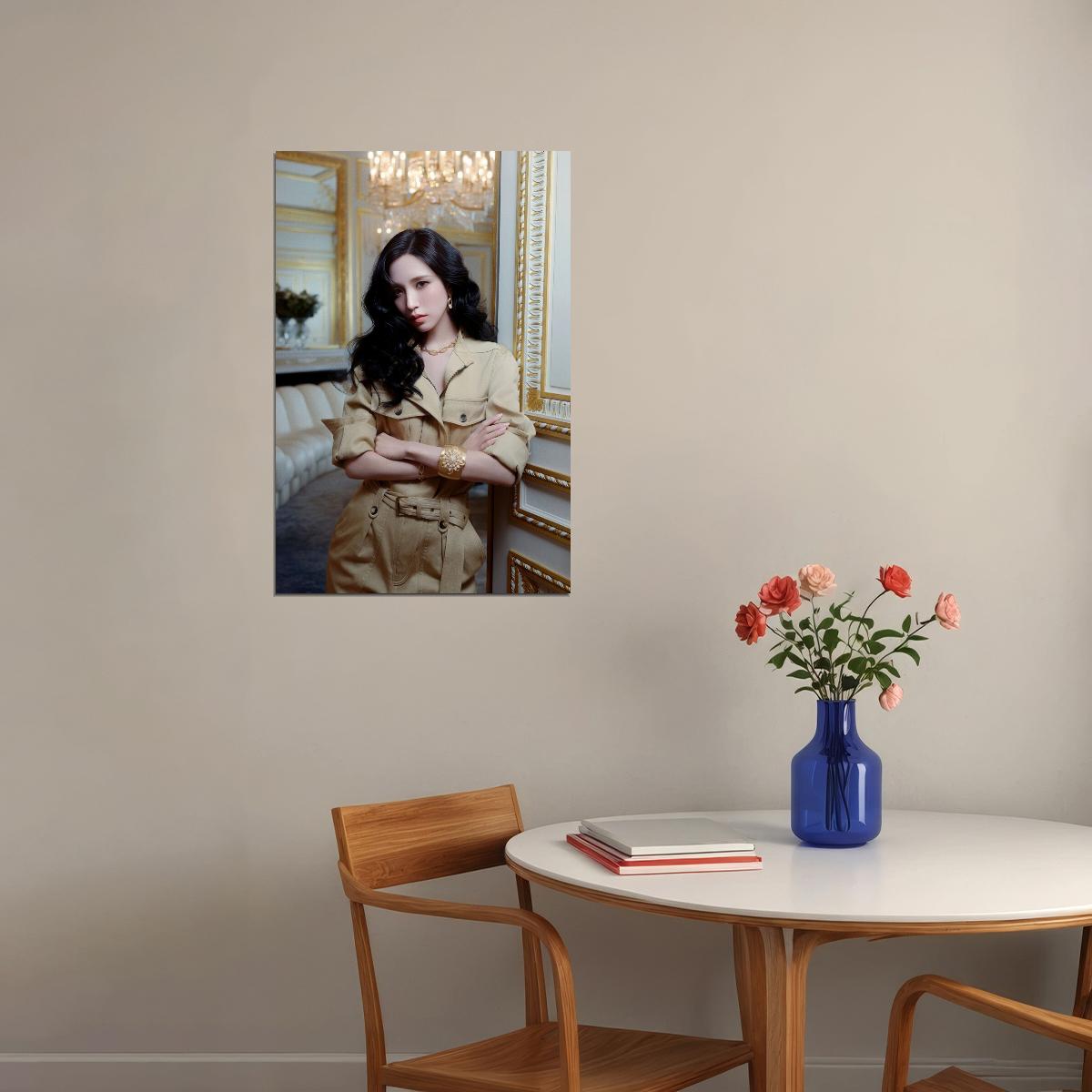 Twice Mina Poster Fashion Photo Print K-Pop Home Decor For Living Room Aesthetic Kpop Female Girl Group - xonomax