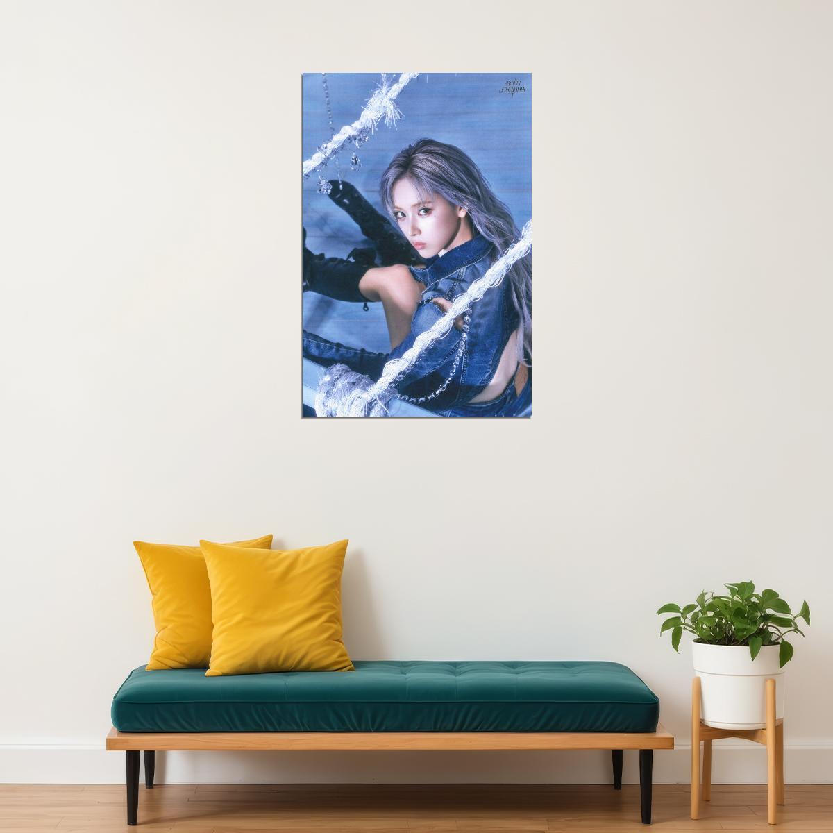 Nmixx Jiwoo Poster Fe3o4 Forward Ep Concept Photo Print K-Pop Home Decor For Living Room Aesthetic Kpop Female Girl Group