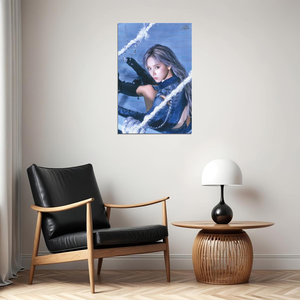 Nmixx Jiwoo Poster Fe3o4 Forward Ep Concept Photo Print K-Pop Home Decor For Living Room Aesthetic Kpop Female Girl Group