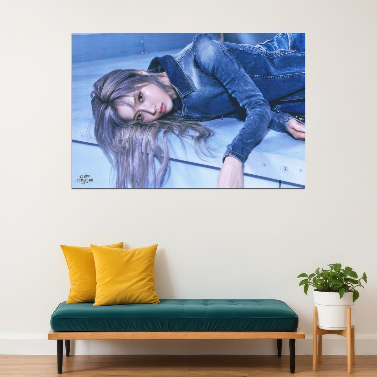Nmixx Jiwoo Poster Fe3o4 Forward Ep Concept Photo Print K-Pop Home Decor For Living Room Aesthetic Kpop Female Girl Group