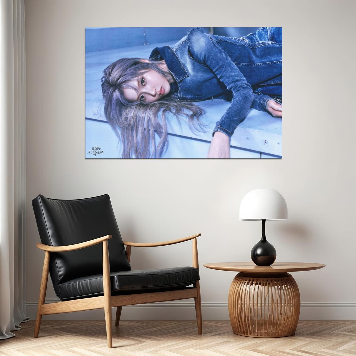 Nmixx Jiwoo Poster Fe3o4 Forward Ep Concept Photo Print K-Pop Home Decor For Living Room Aesthetic Kpop Female Girl Group