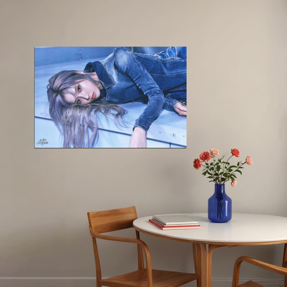 Nmixx Jiwoo Poster Fe3o4 Forward Ep Concept Photo Print K-Pop Home Decor For Living Room Aesthetic Kpop Female Girl Group