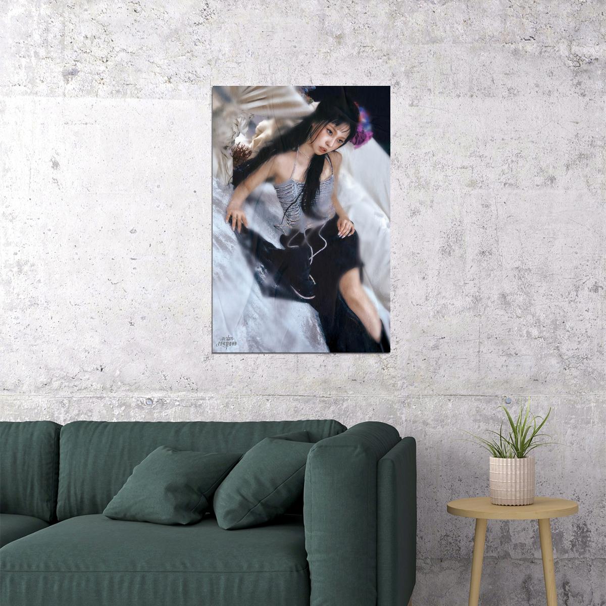 Nmixx Kyujin Poster Fe3o4 Forward Ep Concept Photo Print K-Pop Home Decor For Living Room Aesthetic Kpop Female Girl Group