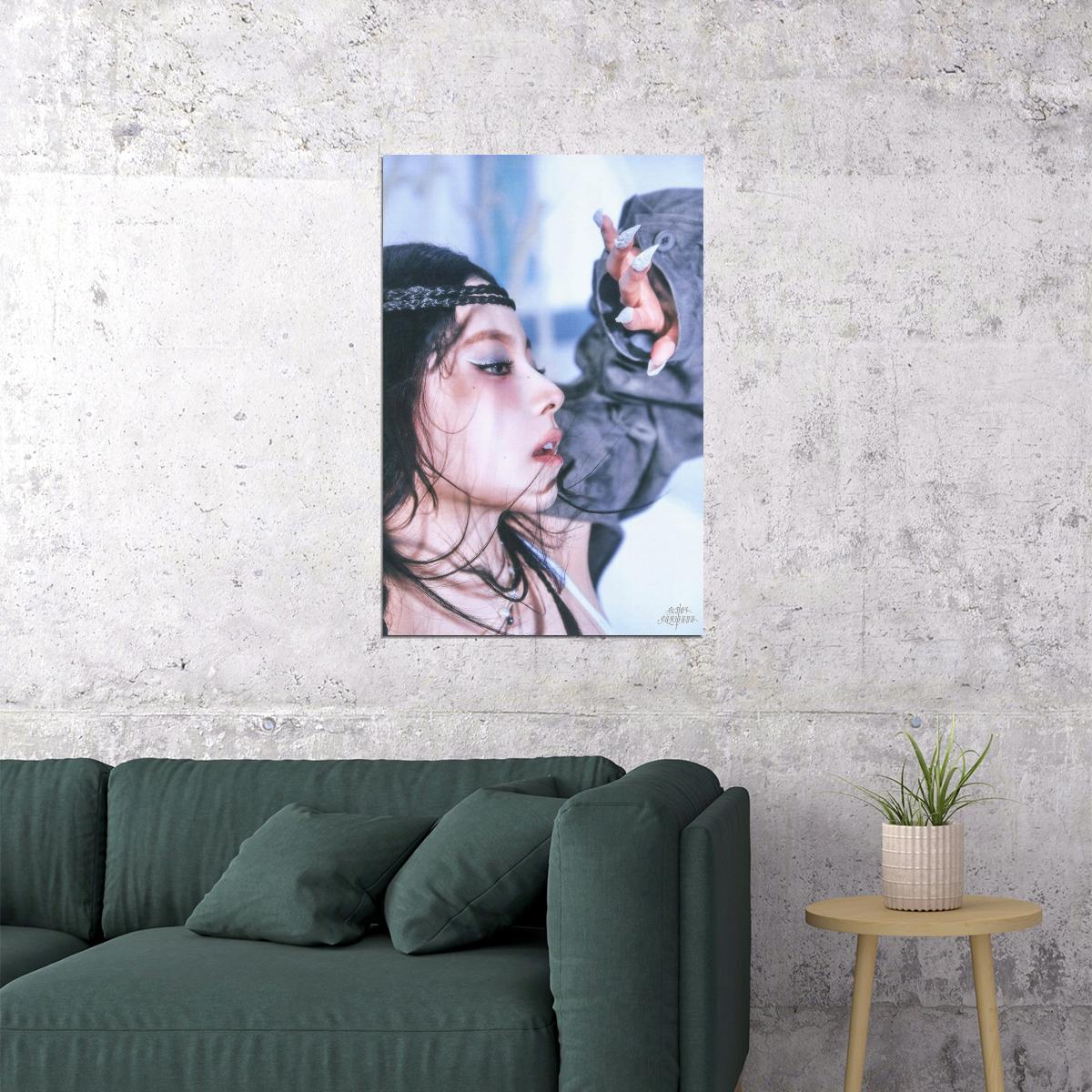 Nmixx Kyujin Poster Fe3o4 Forward Ep Concept Photo Print K-Pop Home Decor For Living Room Aesthetic Kpop Female Girl Group