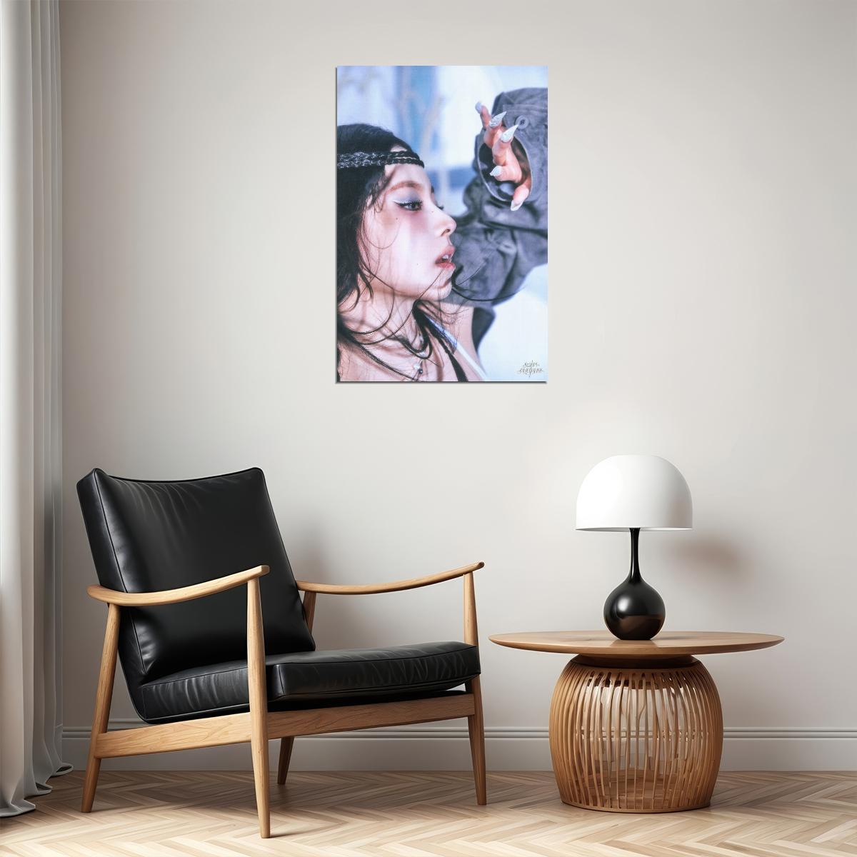 Nmixx Kyujin Poster Fe3o4 Forward Ep Concept Photo Print K-Pop Home Decor For Living Room Aesthetic Kpop Female Girl Group