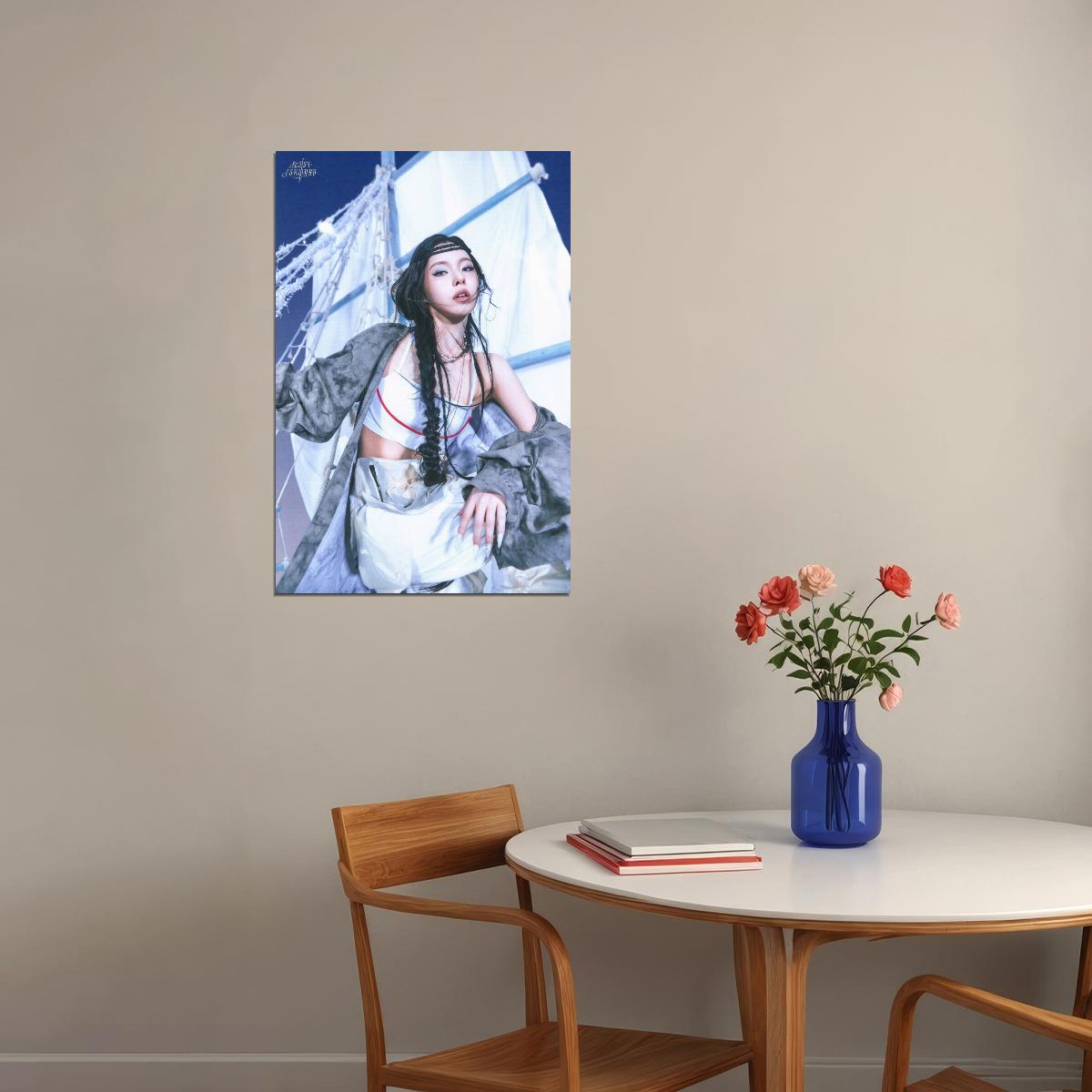 Nmixx Kyujin Poster Fe3o4 Forward Ep Concept Photo Print K-Pop Home Decor For Living Room Aesthetic Kpop Female Girl Group