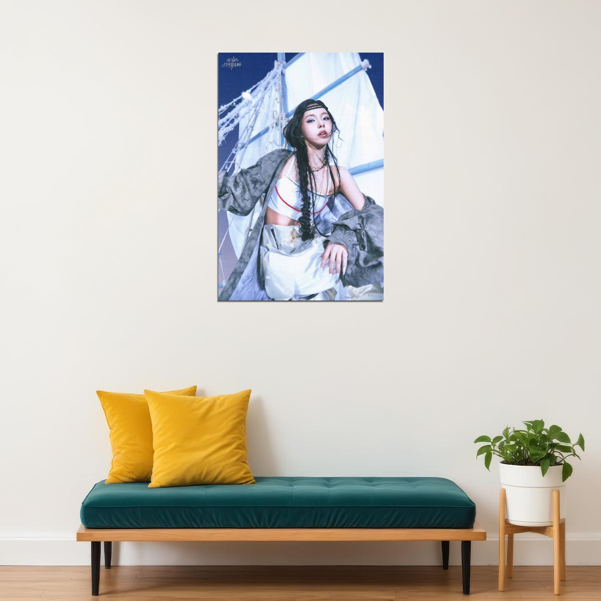 Nmixx Kyujin Poster Fe3o4 Forward Ep Concept Photo Print K-Pop Home Decor For Living Room Aesthetic Kpop Female Girl Group