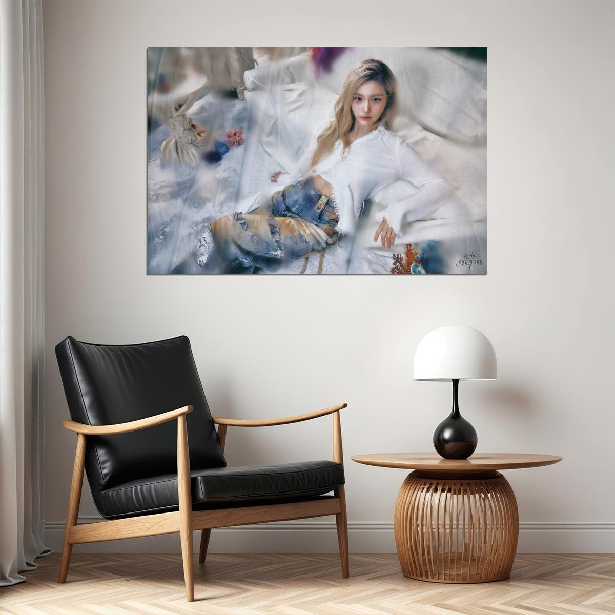 Nmixx Sullyoon Poster Fe3o4 Forward Ep Concept Photo Print K-Pop Home Decor For Living Room Aesthetic Kpop Female Girl Group