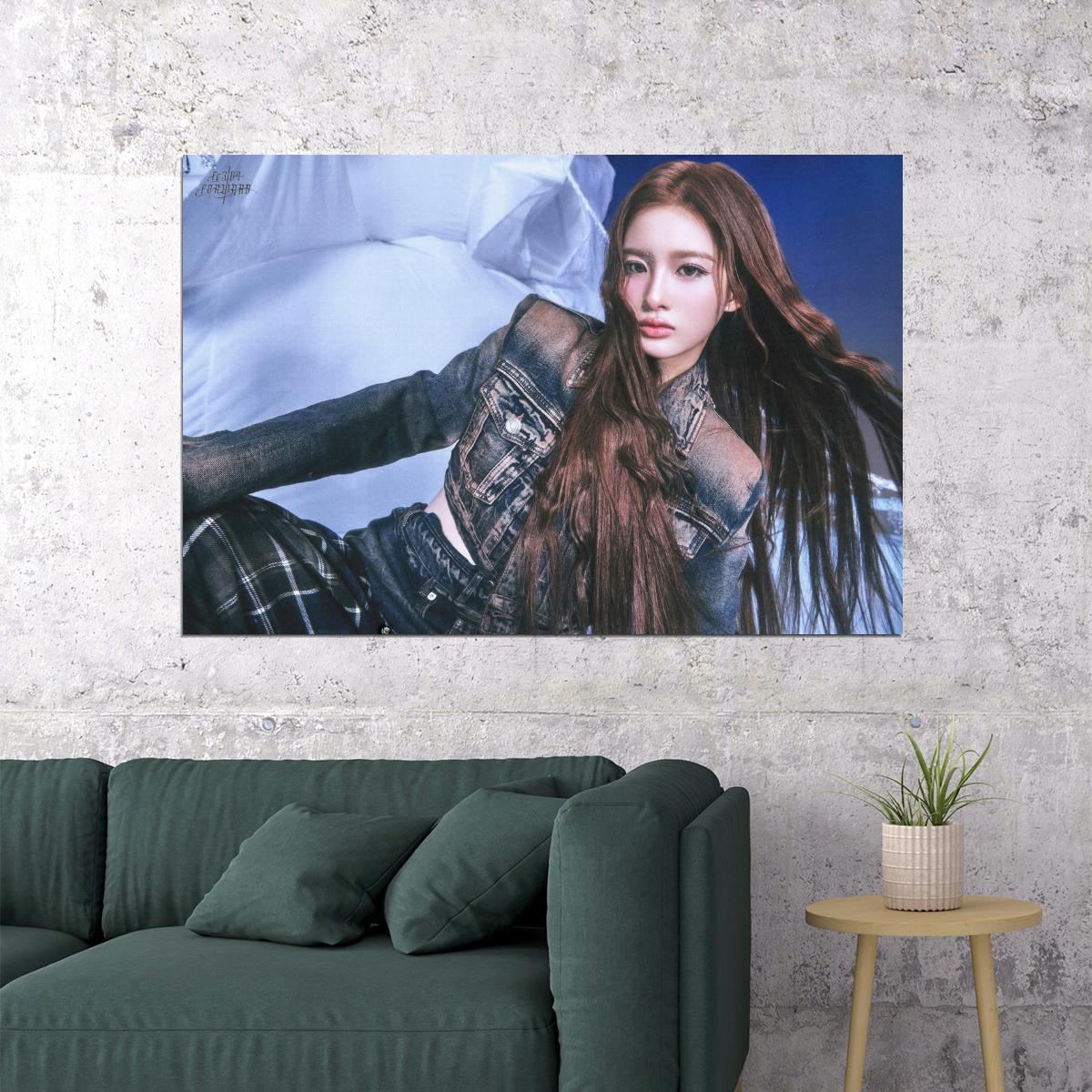 Nmixx Sullyoon Poster Fe3o4 Forward Ep Concept Photo Print K-Pop Home Decor For Living Room Aesthetic Kpop Female Girl Group