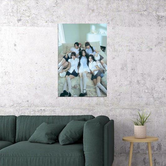 Rescene Poster Glow Up Album We Concept Photo Print K-Pop Home Decor For Living Room Aesthetic Kpop Female Girl Group - xonomax