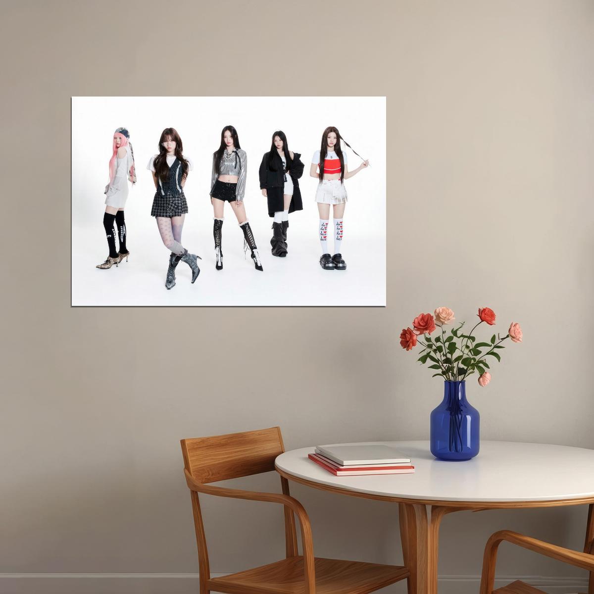 Rescene Poster Glow Up Album Me Concept Photo Print K-Pop Home Decor For Living Room Aesthetic Kpop Female Girl Group