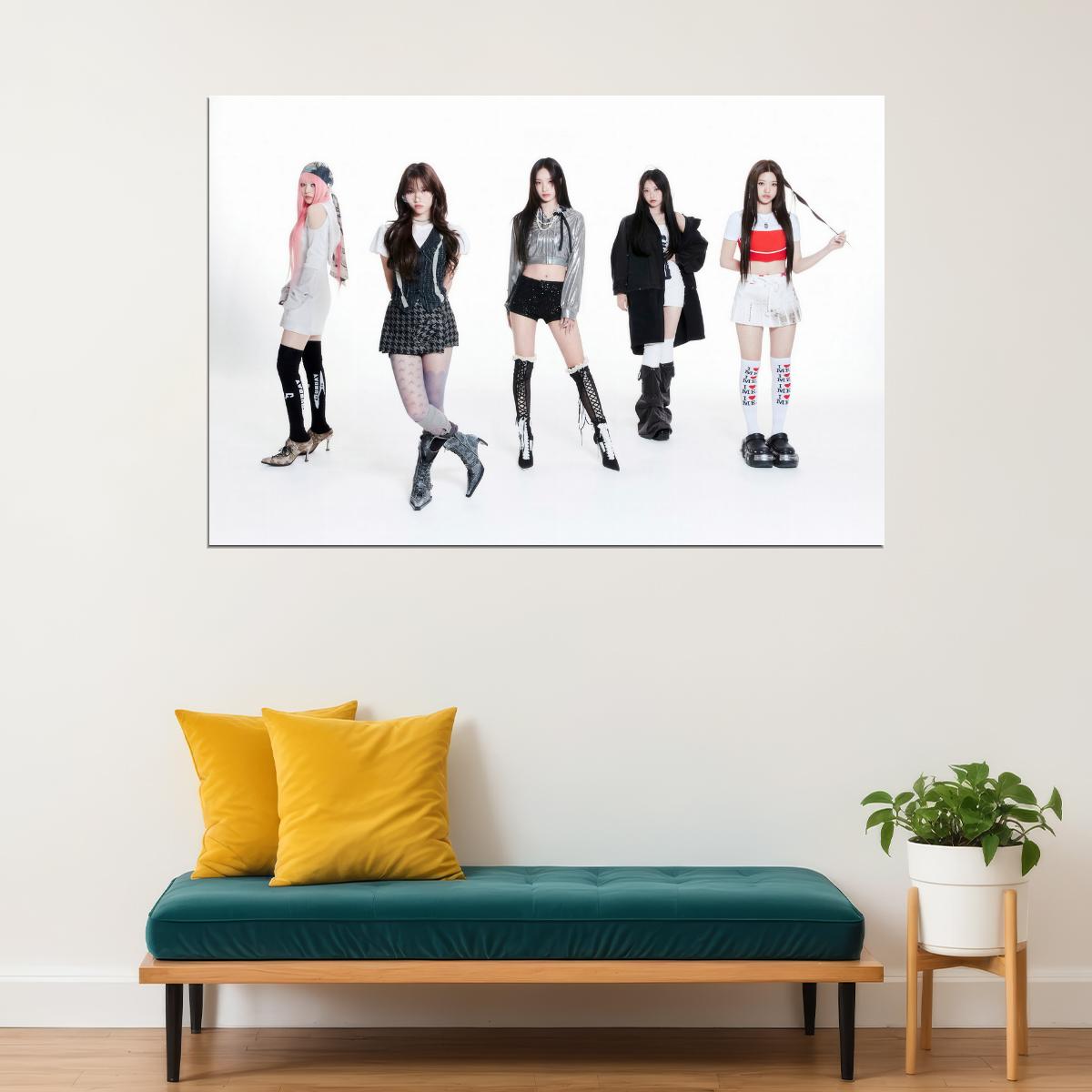 Rescene Poster Glow Up Album Me Concept Photo Print K-Pop Home Decor For Living Room Aesthetic Kpop Female Girl Group