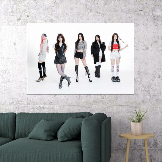 Rescene Poster Glow Up Album Me Concept Photo Print K-Pop Home Decor For Living Room Aesthetic Kpop Female Girl Group - xonomax