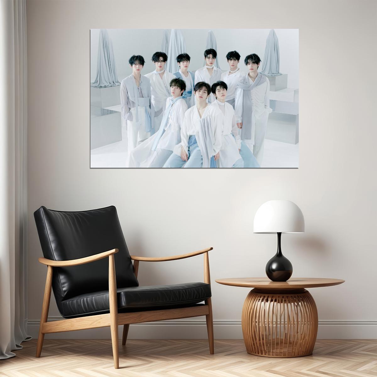 Zerobaseone Zb1 Poster Blue Paradise Album Hide Concept Photo Print K-Pop Home Decor For Living Room Aesthetic Kpop Male Boys Group Boy Band - xonomax