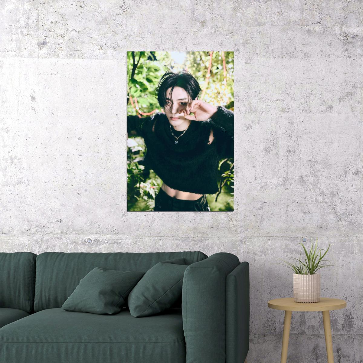 Zerobaseone Zb1 Kim Jiwoong Poster Blue Paradise Album Seek Concept Photo Print K-Pop Home Decor For Living Room Aesthetic Kpop Male Boys Group Boy Band - xonomax