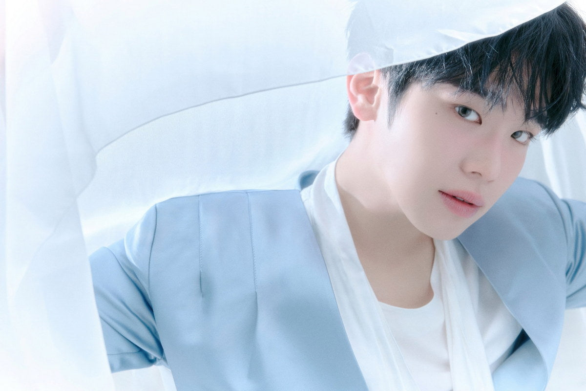 Zerobaseone Zb1 Kim Taerae Poster Blue Paradise Album Hide Concept Photo Print K-Pop Home Decor For Living Room Aesthetic Kpop Male Boys Group Boy Band - xonomax