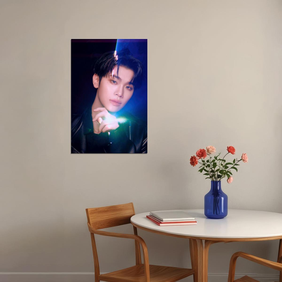 Zerobaseone Zb1 Kim Taerae Poster Blue Paradise Album Seek Concept Photo Print K-Pop Home Decor For Living Room Aesthetic Kpop Male Boys Group Boy Band - xonomax