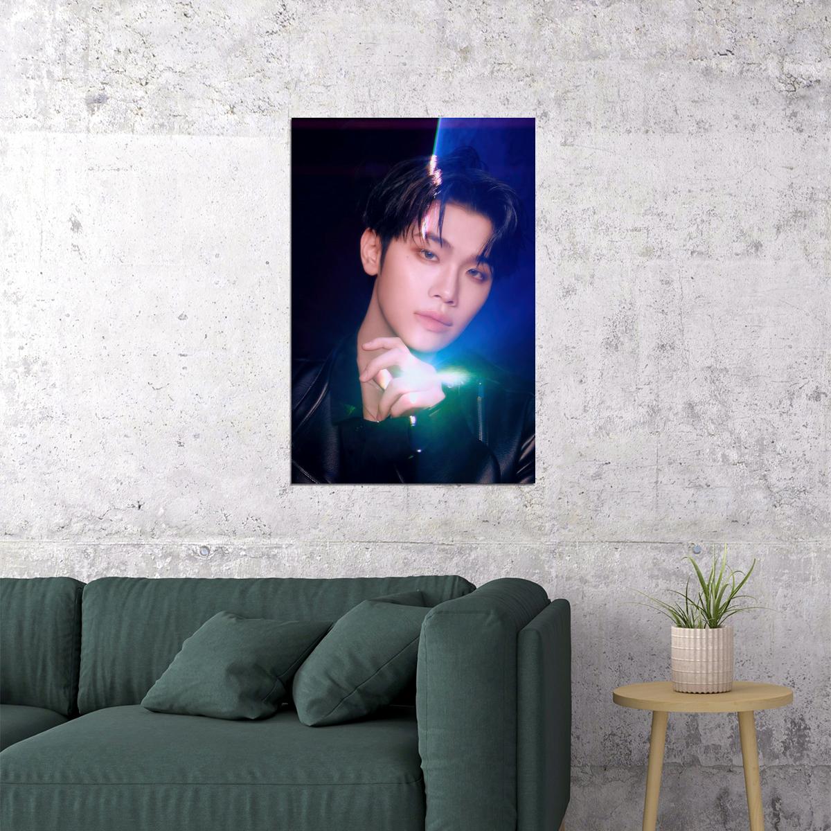 Zerobaseone Zb1 Kim Taerae Poster Blue Paradise Album Seek Concept Photo Print K-Pop Home Decor For Living Room Aesthetic Kpop Male Boys Group Boy Band - xonomax