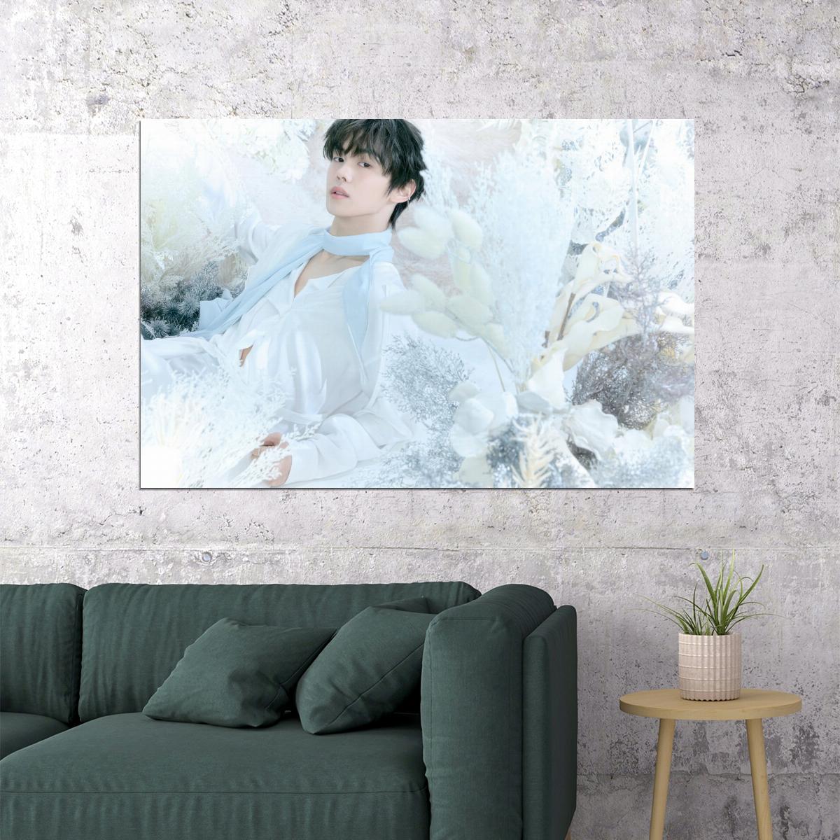 Zerobaseone Zb1 Kim Yujin Poster Blue Paradise Album Hide Concept Photo Print K-Pop Home Decor For Living Room Aesthetic Kpop Male Boys Group Boy Band