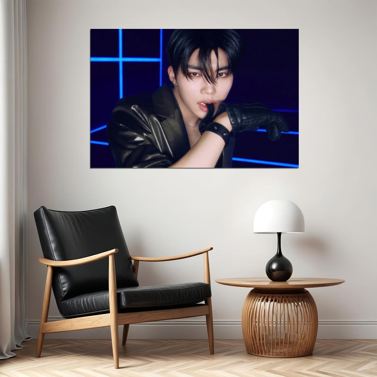 Zerobaseone Zb1 Park Gunwook Poster Blue Paradise Album Seek Concept Photo Print K-Pop Home Decor For Living Room Aesthetic Kpop Male Boys Group Boy Band - xonomax