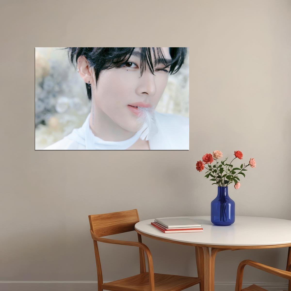 Zerobaseone Zb1 Ricky Poster Blue Paradise Album Hide Concept Photo Print K-Pop Home Decor For Living Room Aesthetic Kpop Male Boys Group Boy Band - xonomax
