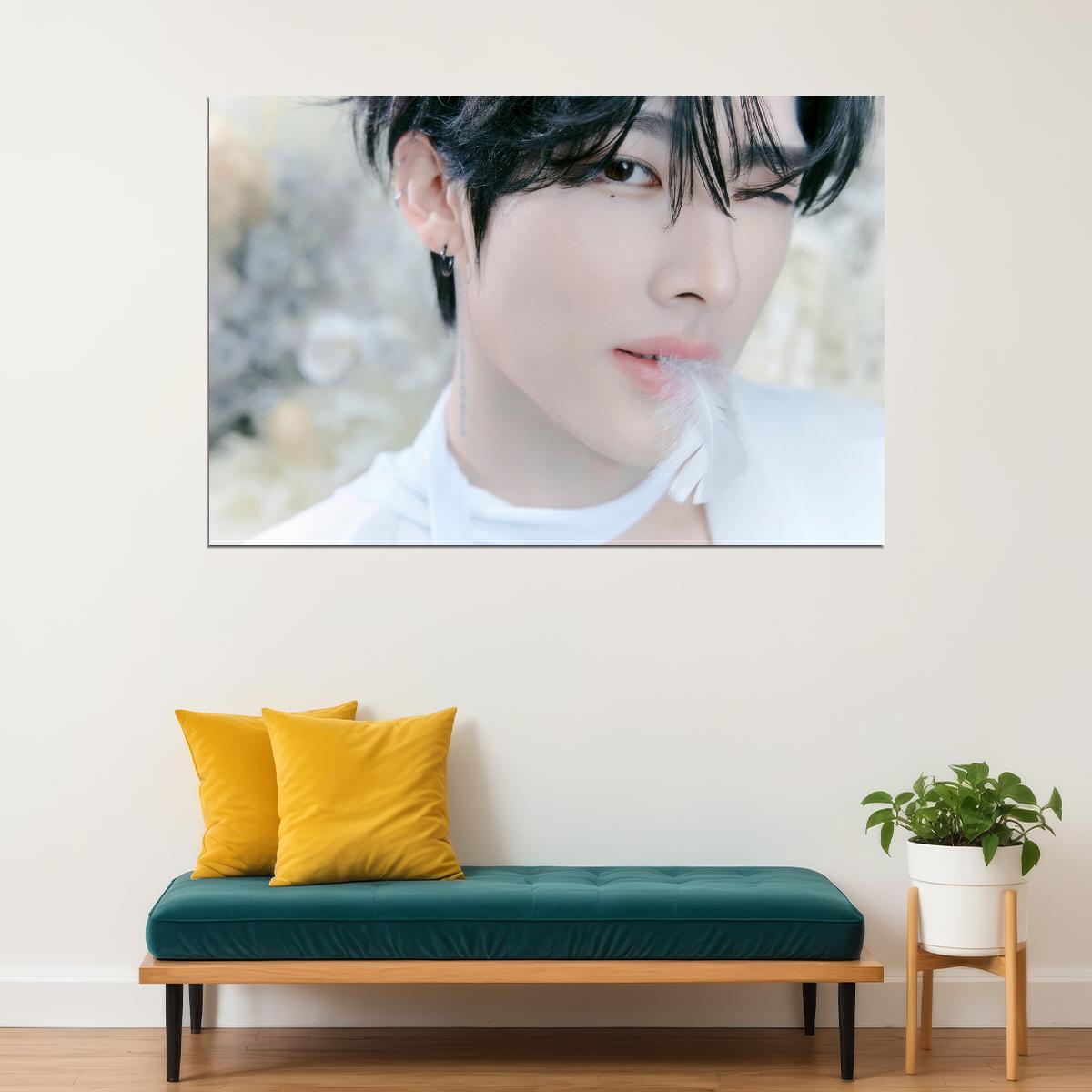 Zerobaseone Zb1 Ricky Poster Blue Paradise Album Hide Concept Photo Print K-Pop Home Decor For Living Room Aesthetic Kpop Male Boys Group Boy Band - xonomax
