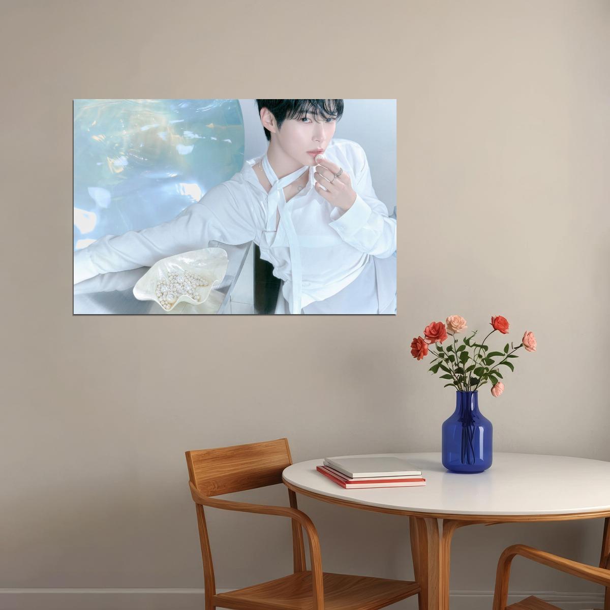Zerobaseone Zb1 Sung Hanbin Poster Blue Paradise Album Hide Concept Photo Print K-Pop Home Decor For Living Room Aesthetic Kpop Male Boys Group Boy Band - xonomax
