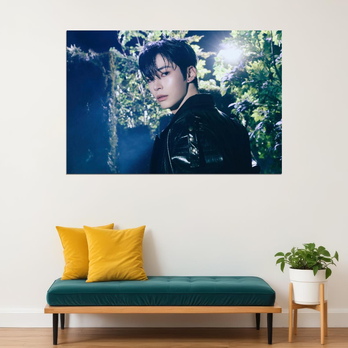 Zerobaseone Zb1 Sung Hanbin Poster Blue Paradise Album Seek Concept Photo Print K-Pop Home Decor For Living Room Aesthetic Kpop Male Boys Group Boy Band - xonomax