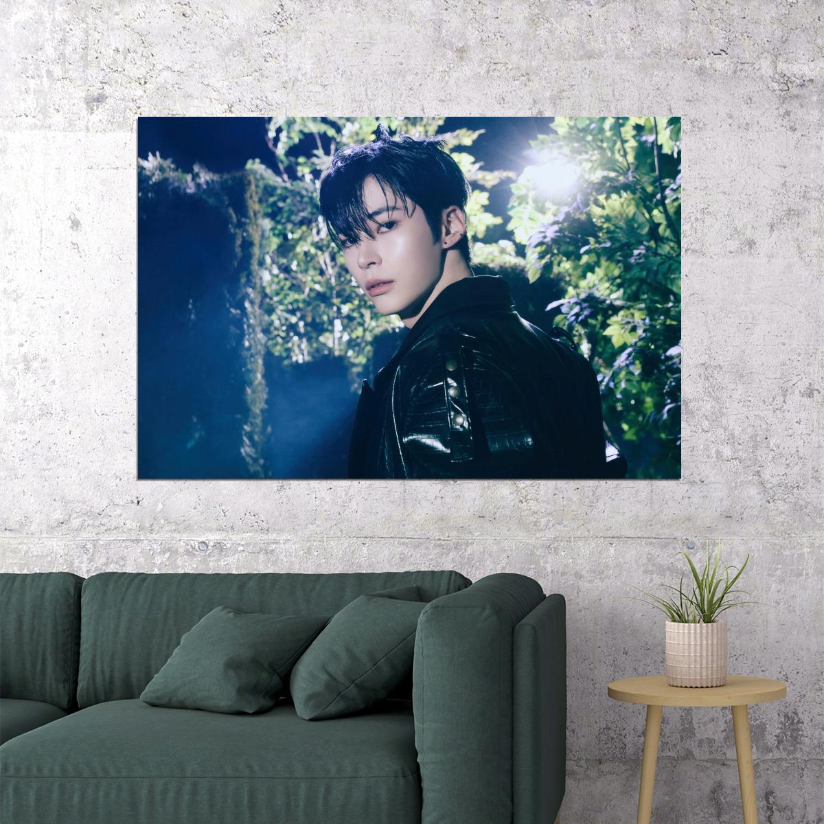 Zerobaseone Zb1 Sung Hanbin Poster Blue Paradise Album Seek Concept Photo Print K-Pop Home Decor For Living Room Aesthetic Kpop Male Boys Group Boy Band - xonomax
