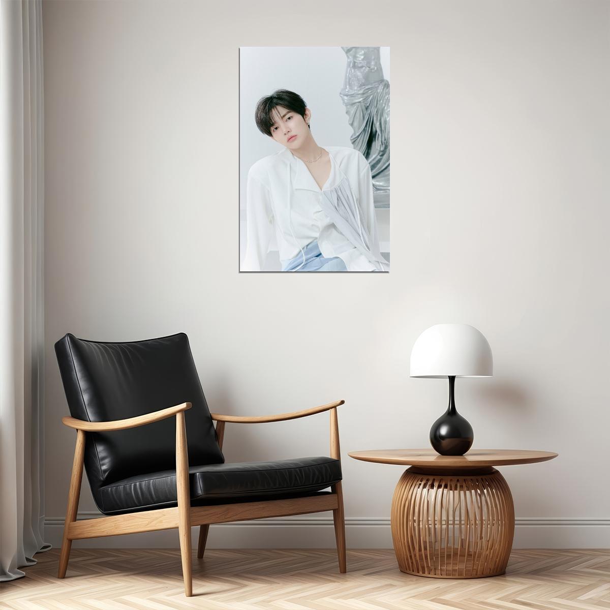 Zerobaseone Zb1 Zhang Hao Poster Blue Paradise Album Hide Concept Photo Print K-Pop Home Decor For Living Room Aesthetic Kpop Male Boys Group Boy Band - xonomax