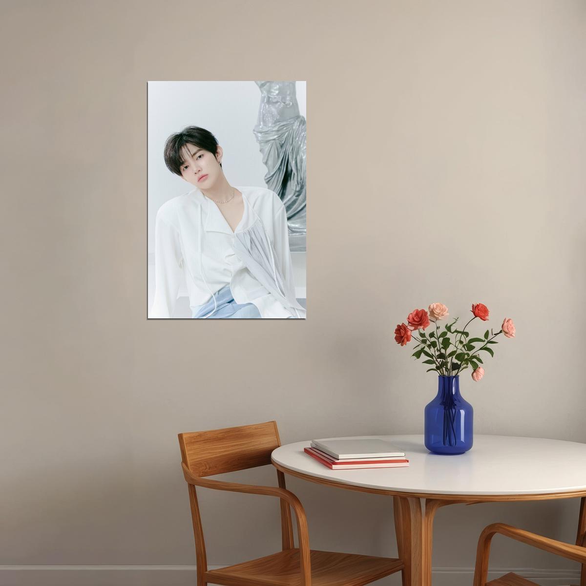 Zerobaseone Zb1 Zhang Hao Poster Blue Paradise Album Hide Concept Photo Print K-Pop Home Decor For Living Room Aesthetic Kpop Male Boys Group Boy Band - xonomax