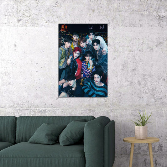 Zerobaseone Poster Group Photo Print K-Pop Home Decor For Living Room Aesthetic Kpop Male Boys Group Boy Band - xonomax