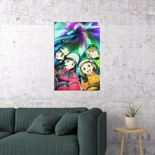A Place Further than the Universe Anime Poster Sora yori mo Tooi Basho Print Poster Japanese Manga Wall Art - xonomax