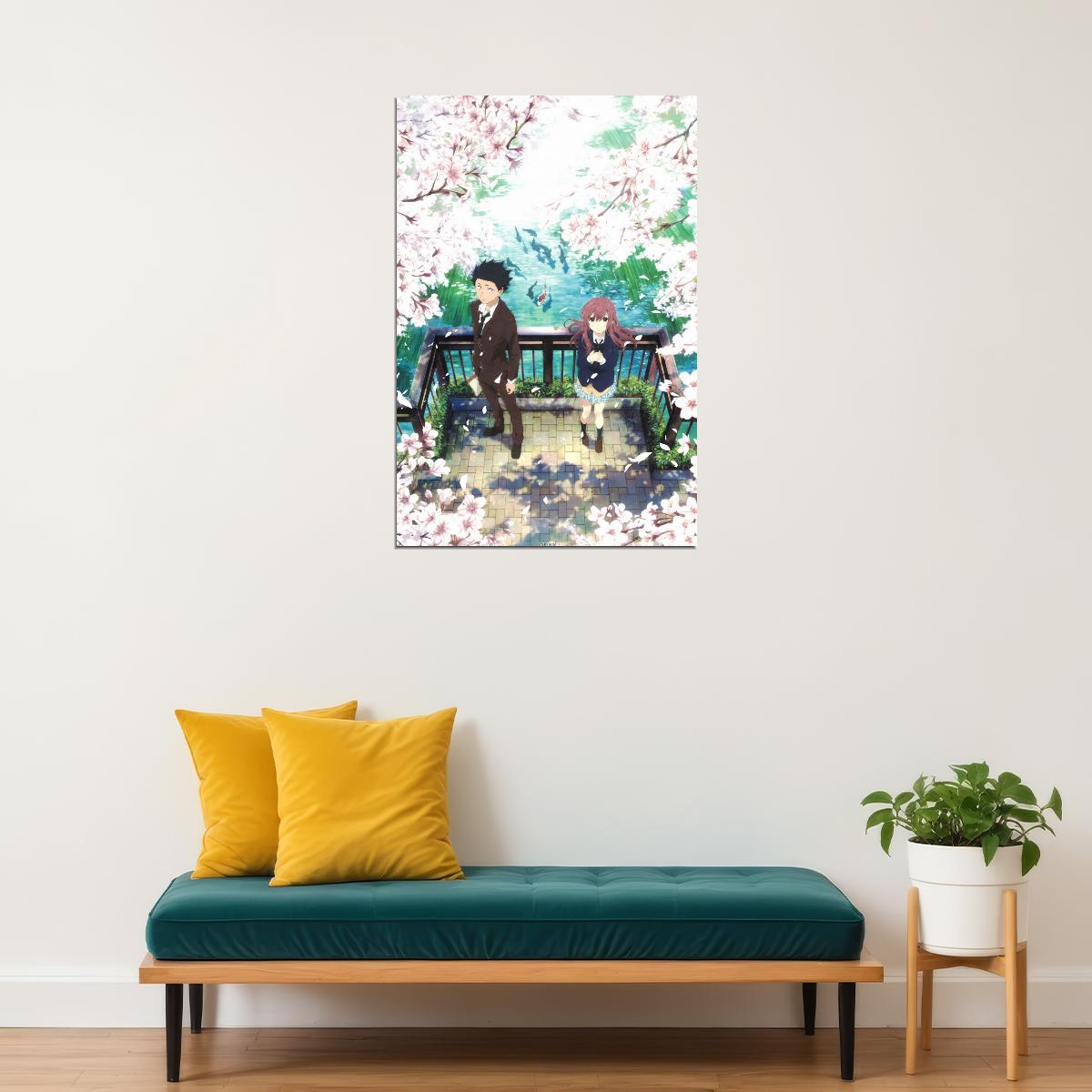 A Silent Voice Anime Poster Koe no Katachi Print Japanese Manga Wall Art - xonomax