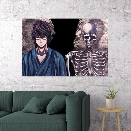 Aoi Bungaku Series Anime Poster Osamu Dazai Print Japanese Manga Wall Art - xonomax