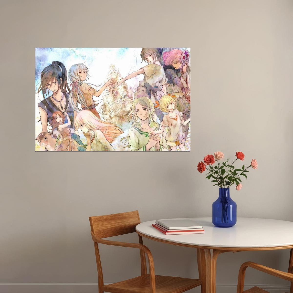 Children of the Whales Anime Poster Kujira no Kora wa Sajou ni Utau Print Japanese Manga Wall Art - xonomax
