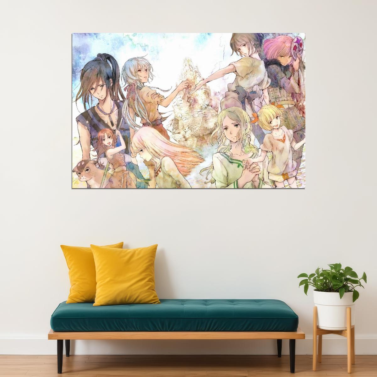 Children of the Whales Anime Poster Kujira no Kora wa Sajou ni Utau Print Japanese Manga Wall Art - xonomax