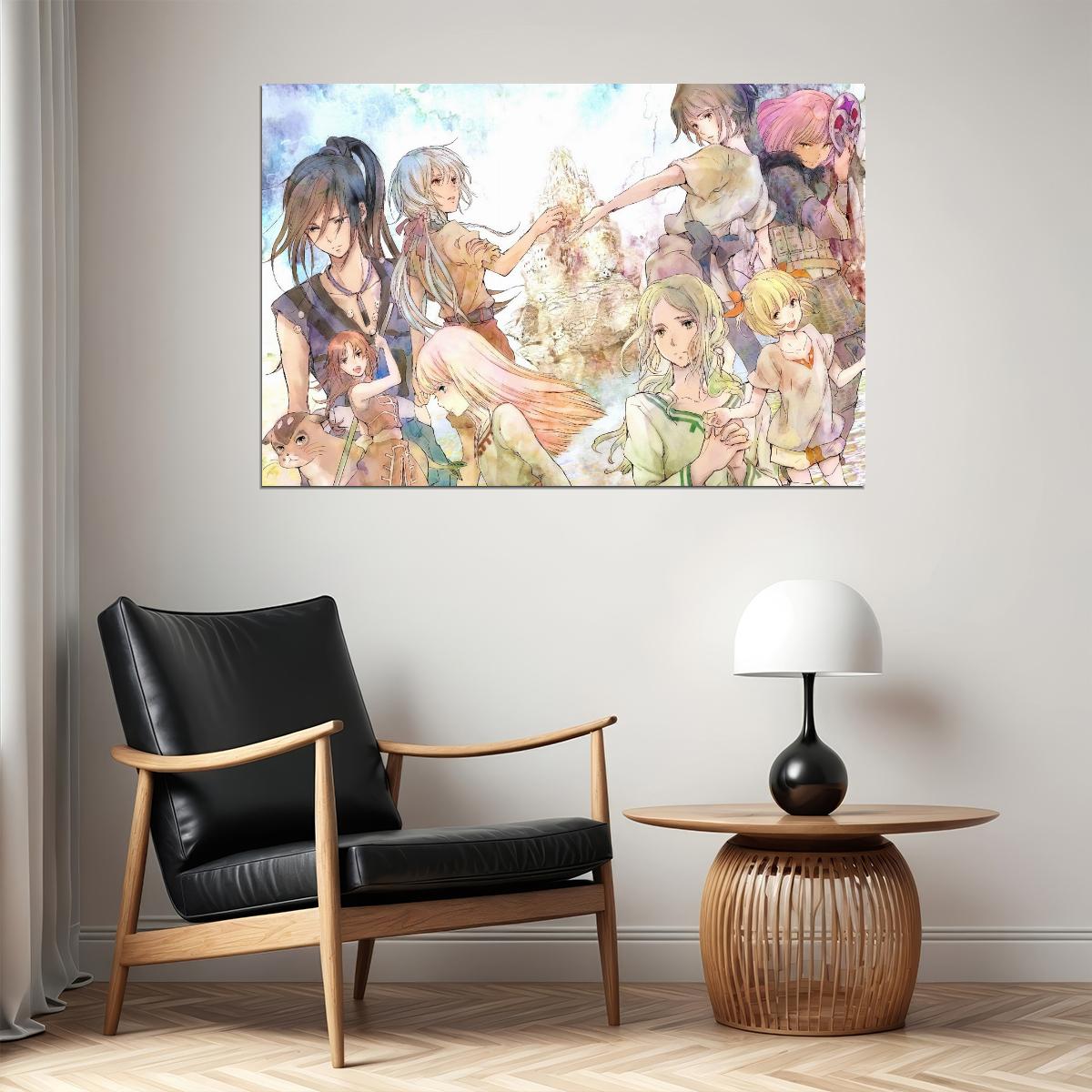 Children of the Whales Anime Poster Kujira no Kora wa Sajou ni Utau Print Japanese Manga Wall Art - xonomax