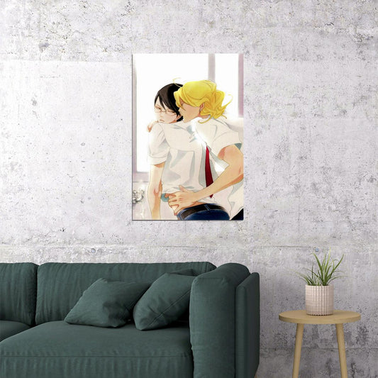 Classmates Anime Poster Doukyuusei Print Japanese Manga Wall Art Rihito Sajou and Hikaru Kusakabe Artwork Gay Romance - xonomax