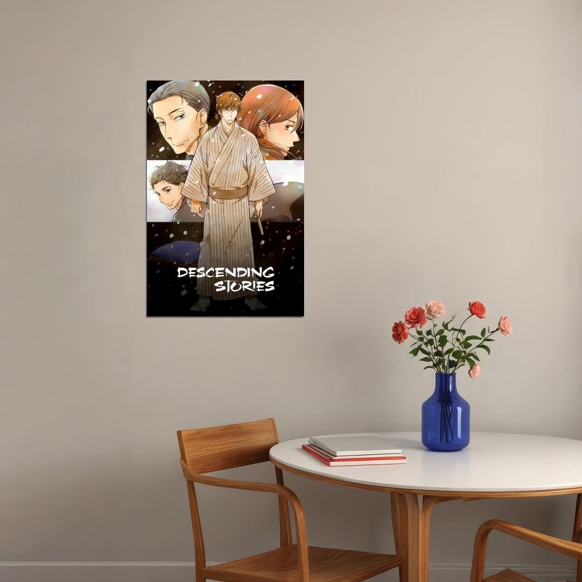 Descending Stories Anime Poster Shouwa Genroku Rakugo Shinjuu Print Japanese Manga Wall Art Rakugo Artwork - xonomax
