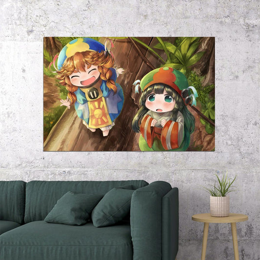 Hakumei and Mikochi Anime Poster Tiny Girls Print Japanese Manga Wall Art - xonomax