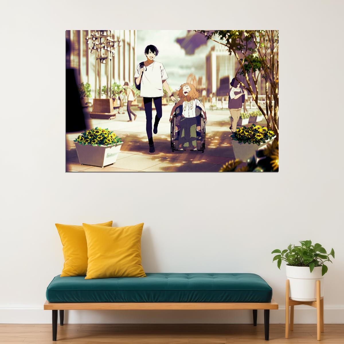 Josee the Tiger and the Fish Anime Poster Josee to Tora to Sakana-tachi Print Japanese Manga Wall Art