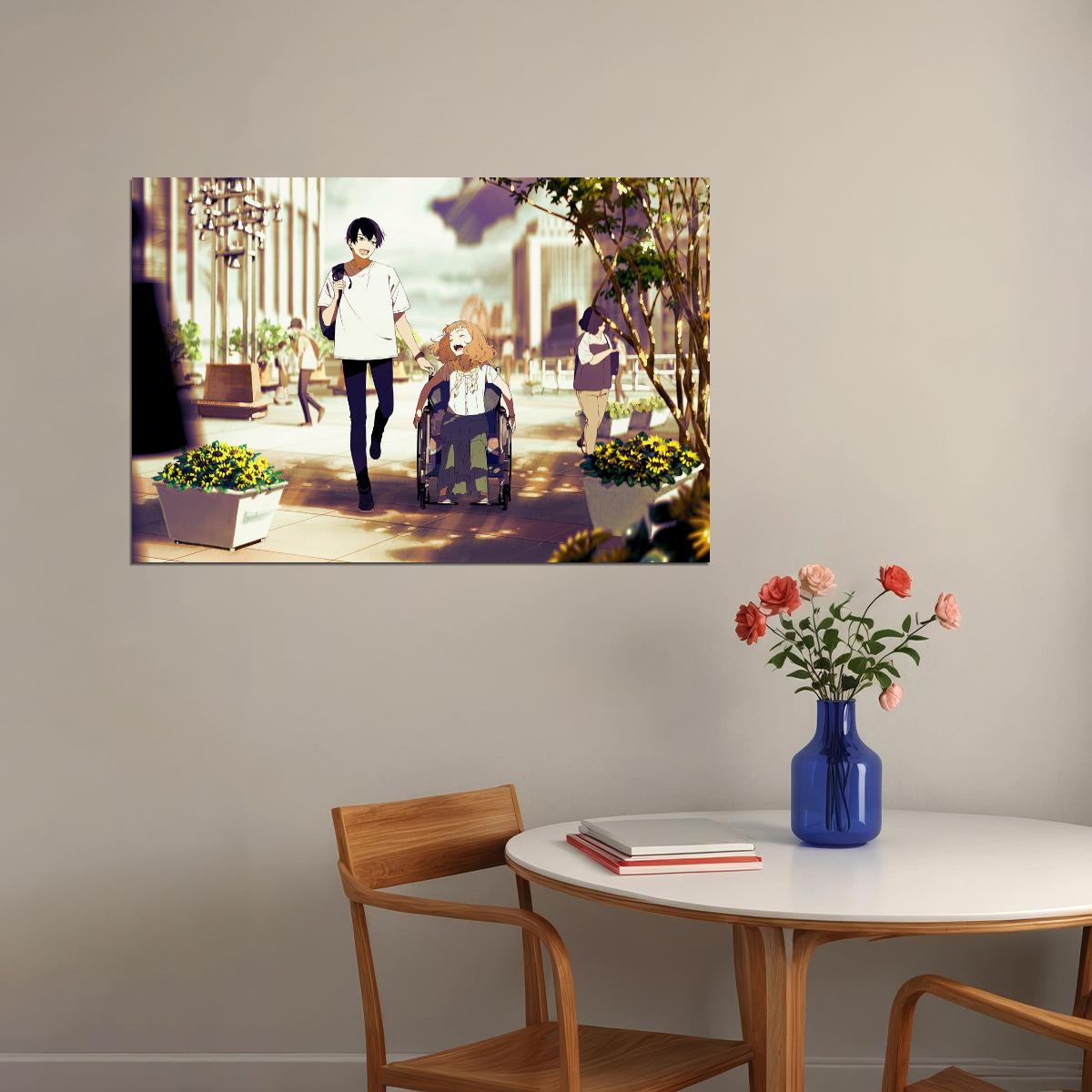 Josee the Tiger and the Fish Anime Poster Josee to Tora to Sakana-tachi Print Japanese Manga Wall Art