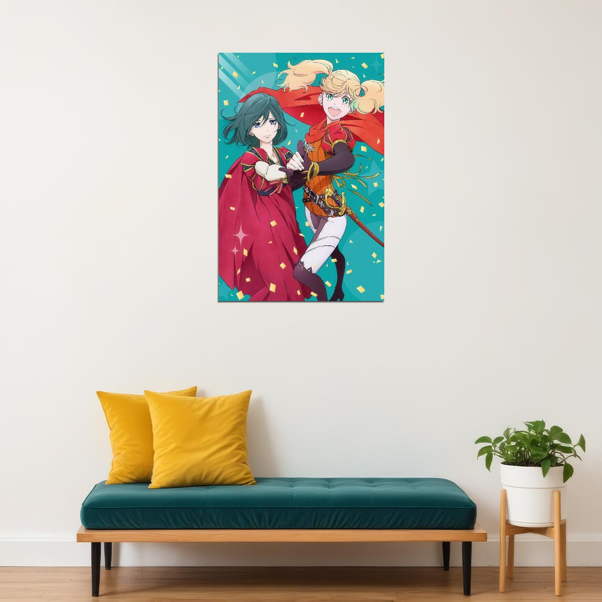 Kageki Shoujo Anime Poster Watanabe Sarasa and Narata Ai Print Japanese Manga Wall Art