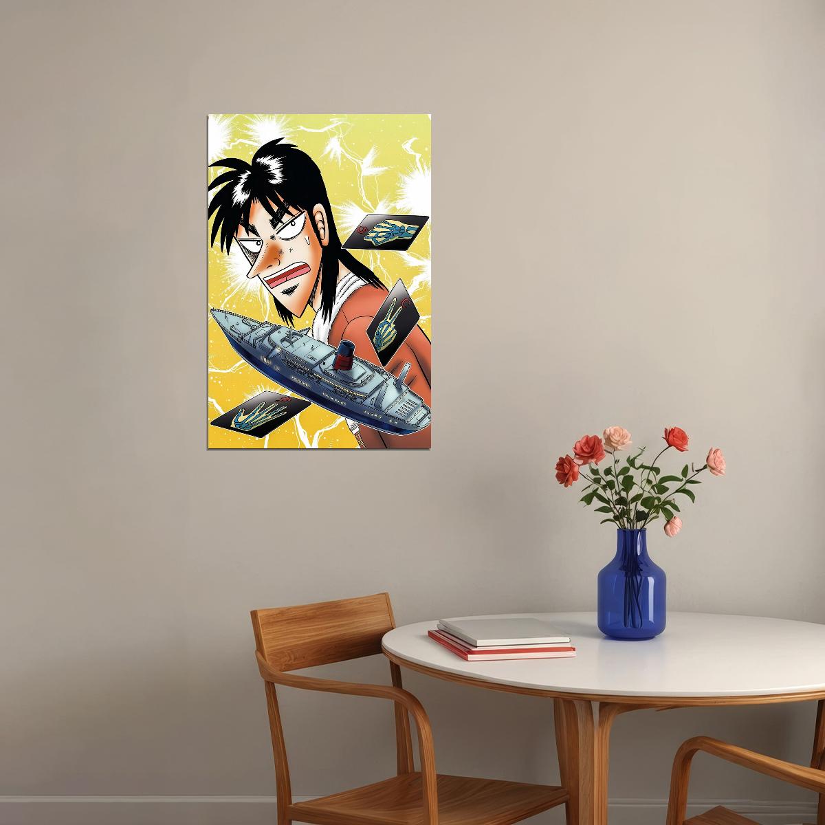 Kaiji Anime Poster Espoir Game Print Japanese Manga Wall Art